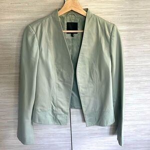 Joie Lamb Leather Light Green Jacket - Sm